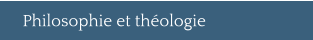 Philosophie et théologie